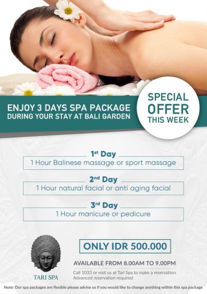 3 DAYS TARI SPA PROMO